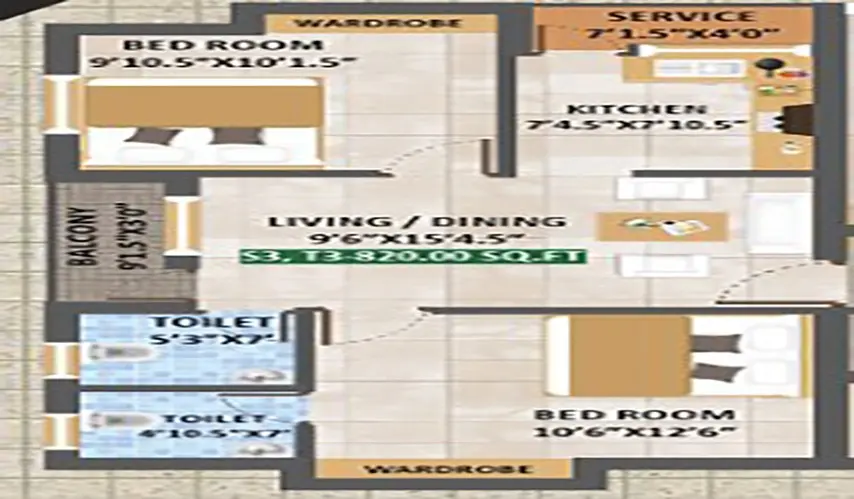 32802_twobhk_820_ACS Elegance-820